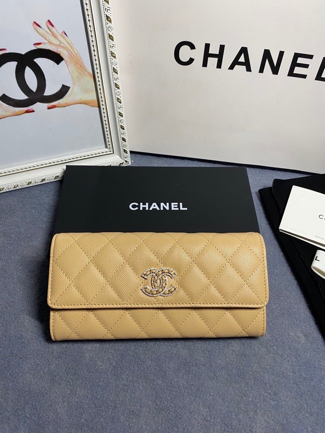 Chanel Calfskin Leather & Gold-Tone Metal AP2740 beige