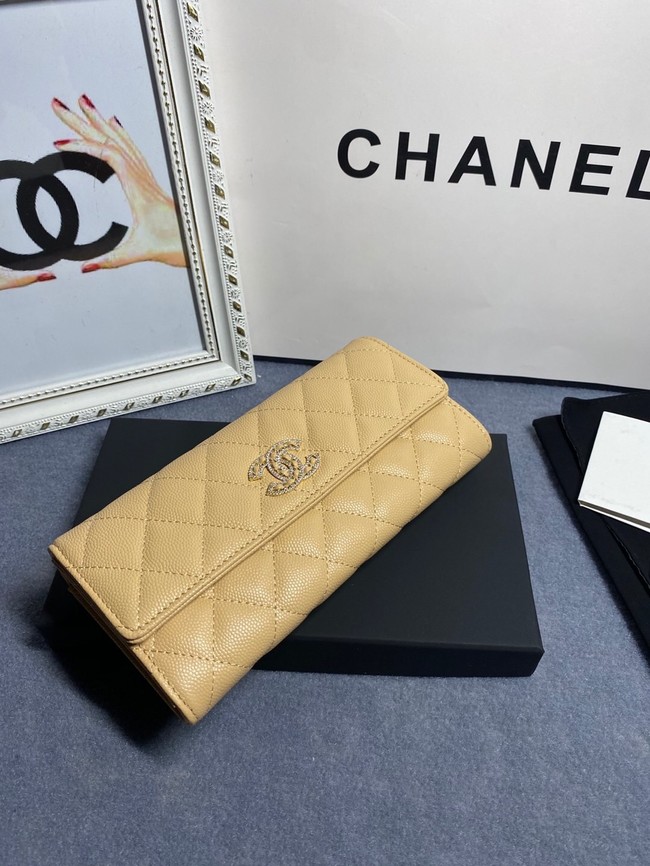 Chanel Calfskin Leather & Gold-Tone Metal AP2740 beige