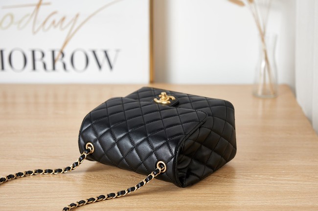 Chanel Lambskin MINI FLAP BAG AS3648 black