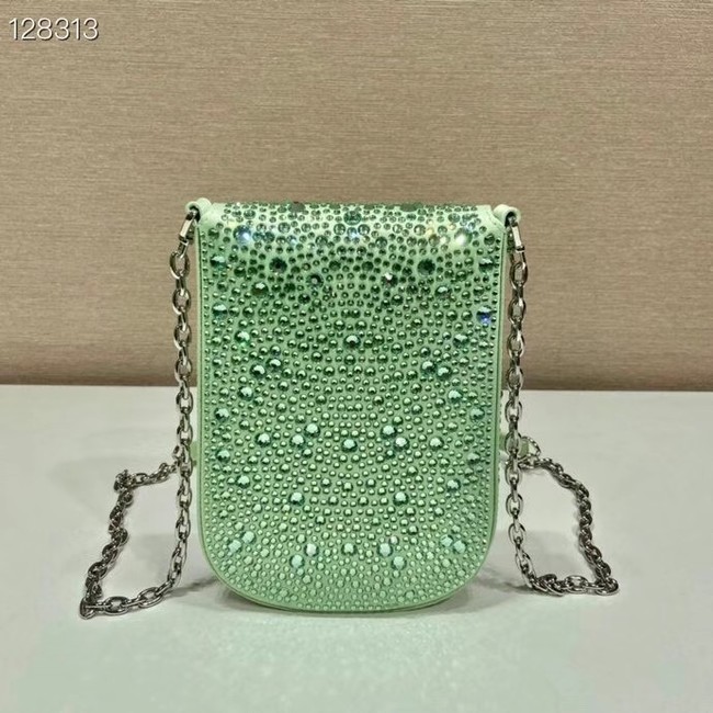 Prada Prada crystal mini-bag 1BH185 green