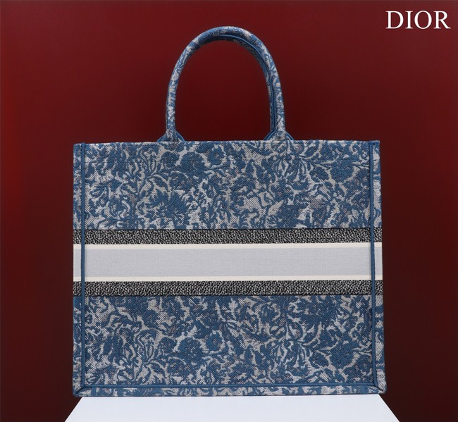 LARGE DIOR BOOK TOTE Embroidery M1297ZRU-2