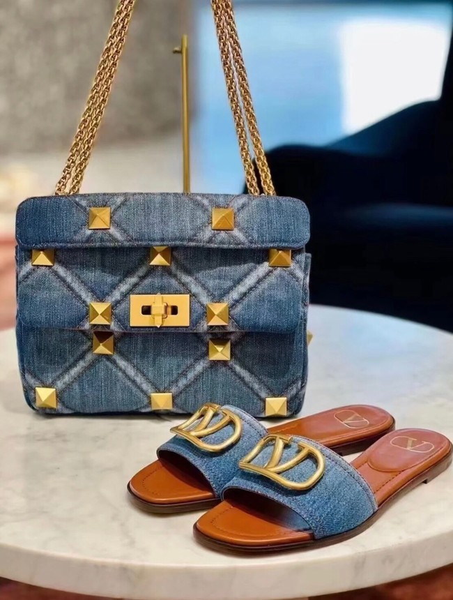 Medium VALENTINO ROMAN STUD chain Denim XW0B0I81H