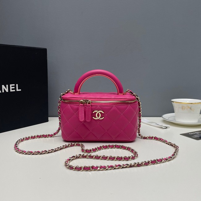 Chanel mini Shoulder Bag Lambskin & Gold-Tone Metal 81208 rose