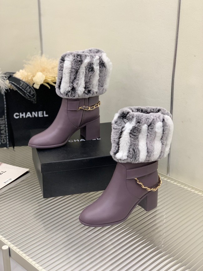 Chanel ANKLE BOOTS Heel height 6.5CM 91014-1