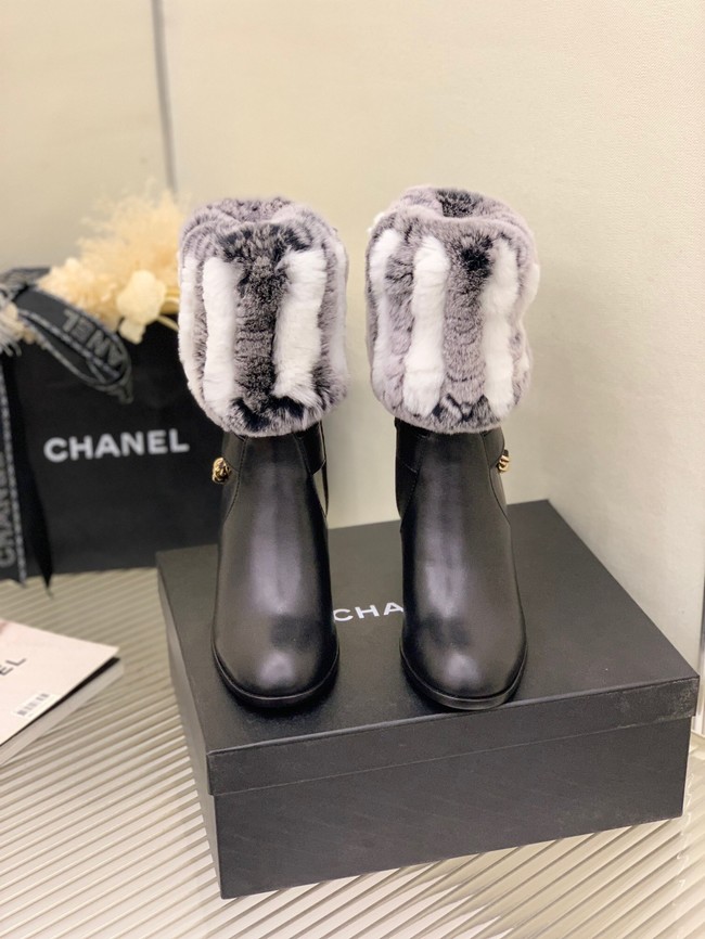 Chanel ANKLE BOOTS Heel height 6.5CM 91014-2