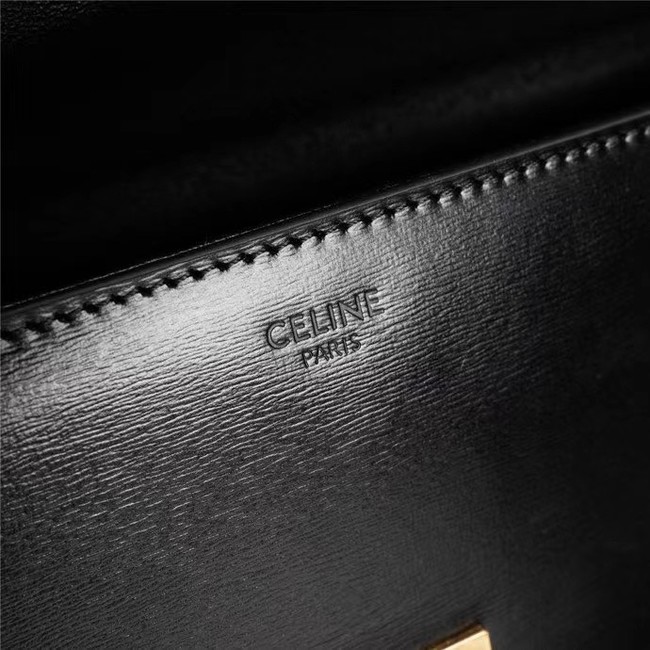 Celine SMALL CUIR TRIOMPHE IN SMOOTH CALFSKIN 199992 BLACK