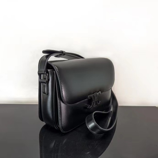 Celine TEEN CLASSIC BAG CALFSKIN 187366 BLACK