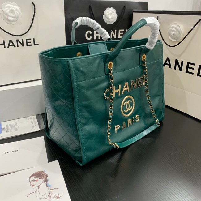 Chanel LARGE SHOPPING BAG A66941 green