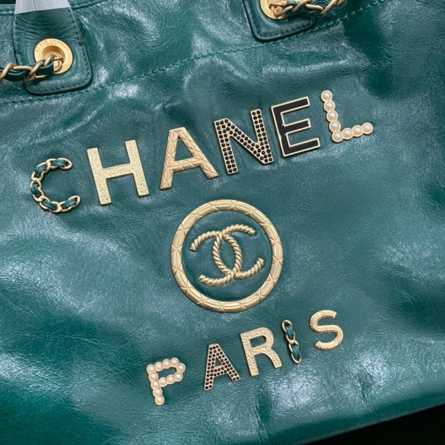 Chanel LARGE SHOPPING BAG A66941 green