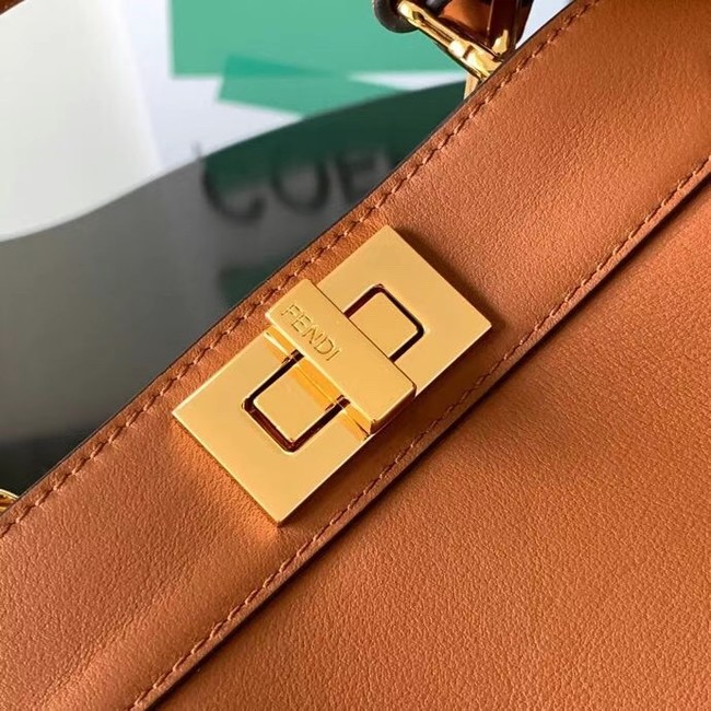 Fendi Peekaboo Iseeu Small leather bag 8BN327A Brown