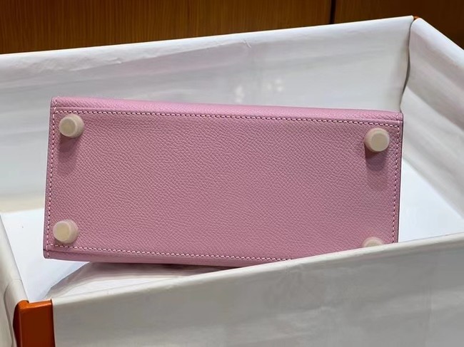 Hermes Kelly 20cm Shoulder Bags Epsom KL2750 light pink&gold