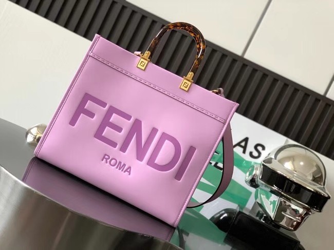 Fendi Sunshine Medium leather shopper 8BH386A Lavender