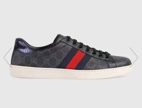 Gucci Mens Ace GG Supreme Sneaker GG63259 Black