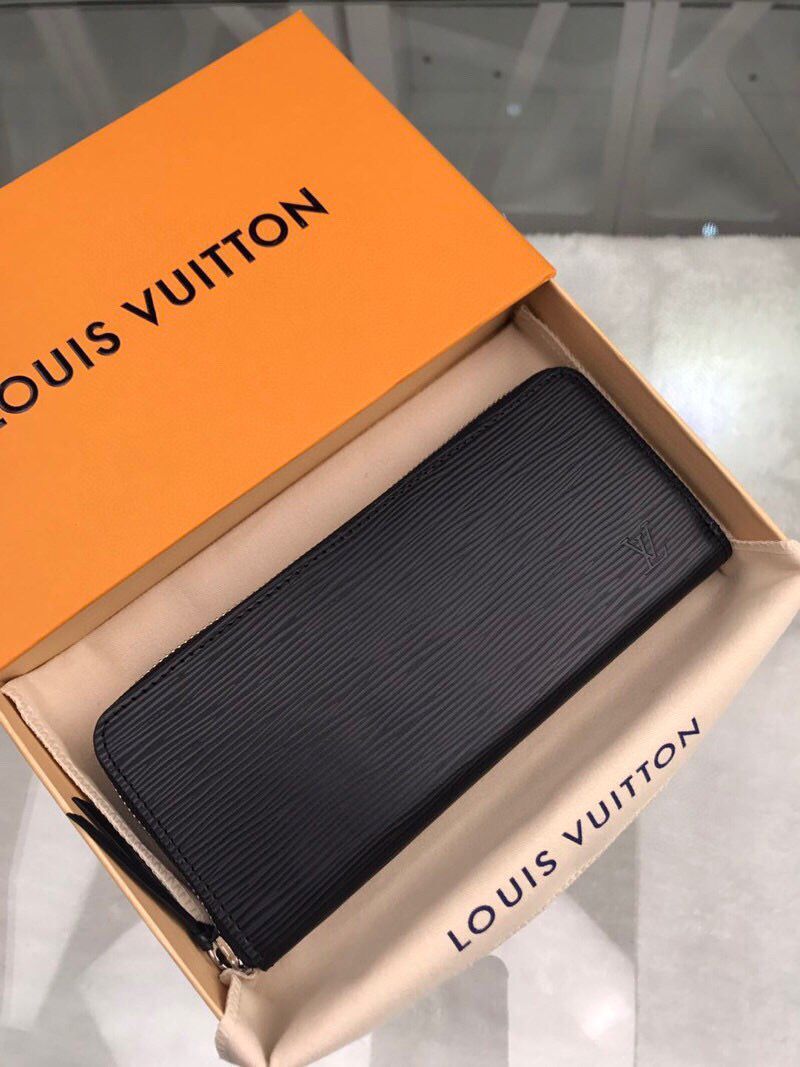 Louis Vuitton CARTERA CLEMENCE WALLET Original EPI Leather M60915 Black