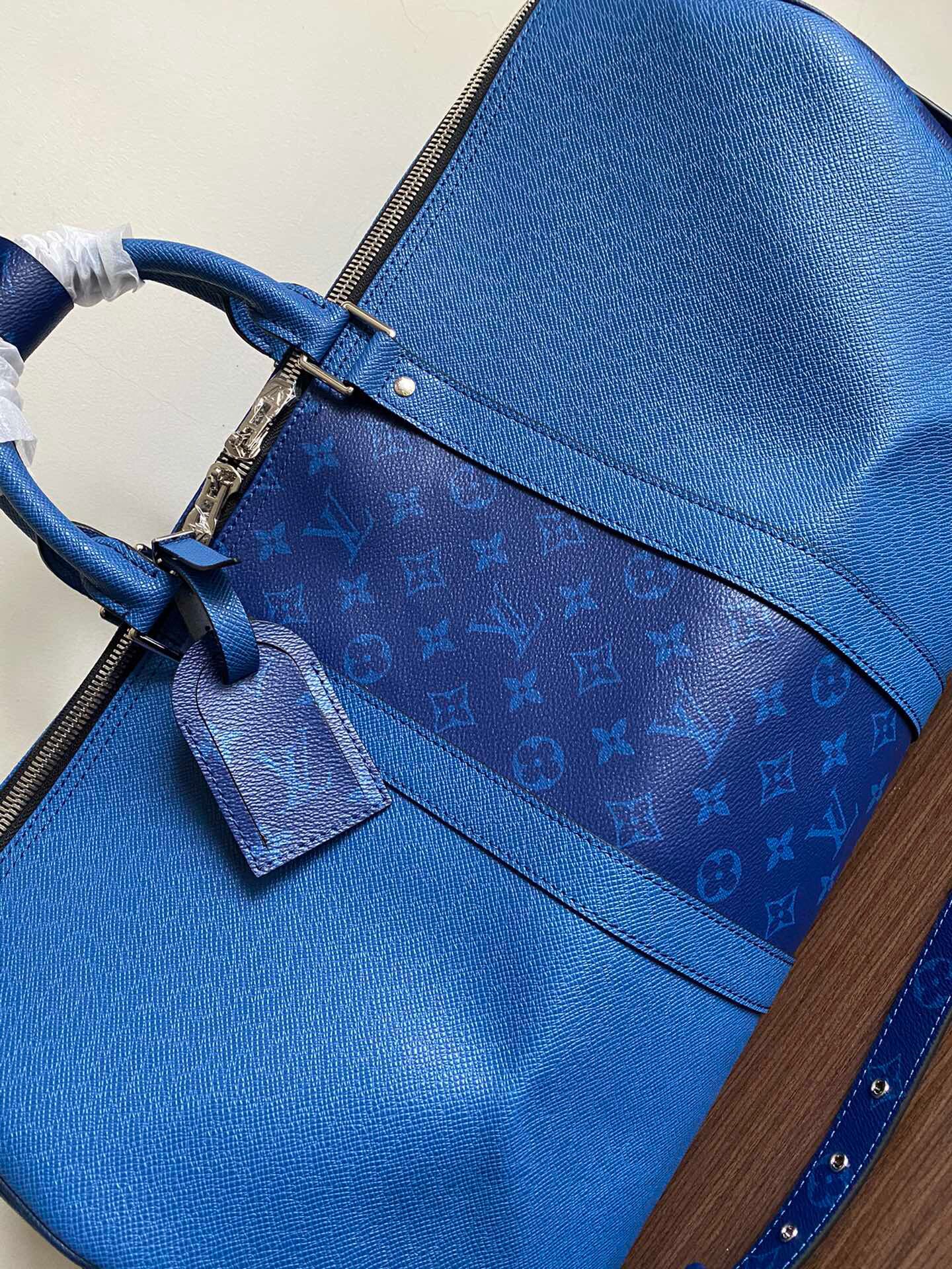 Louis Vuitton KEEPALL BANDOULIERE 50 M53766 Blue