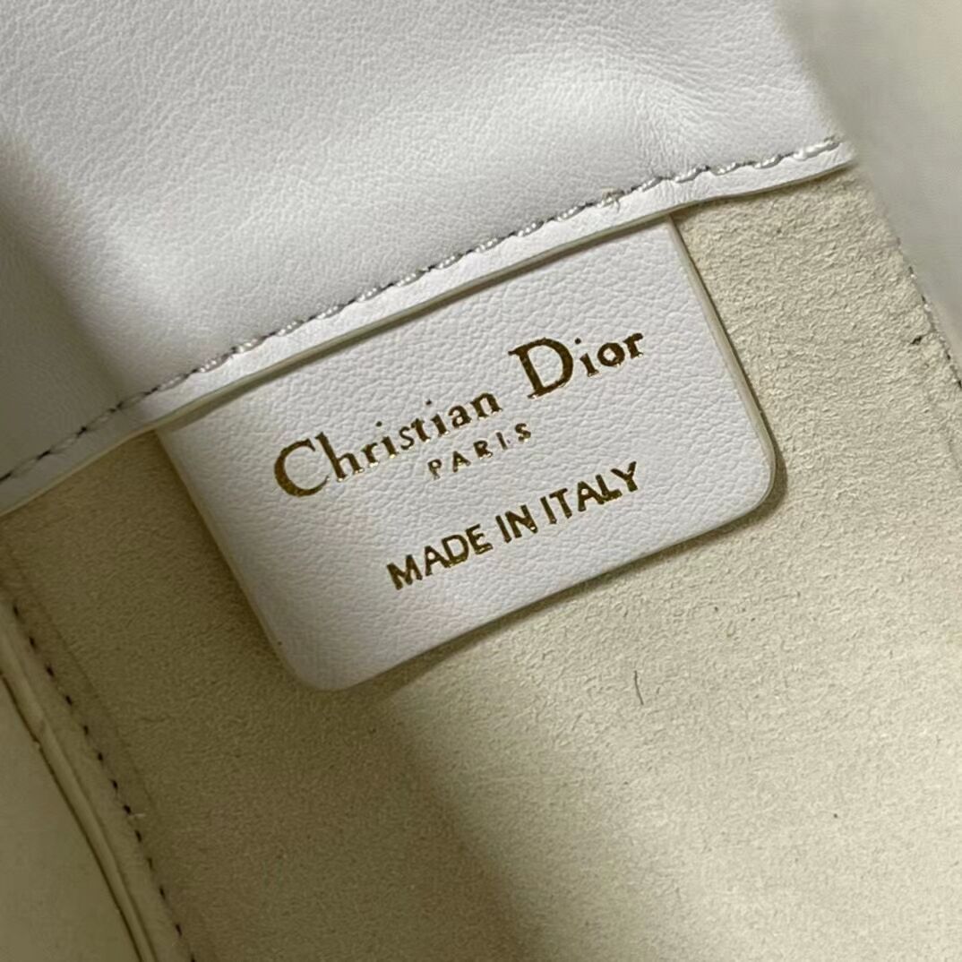 DIOR SMALL DIORCAMP BAG M1243ODD WHITE