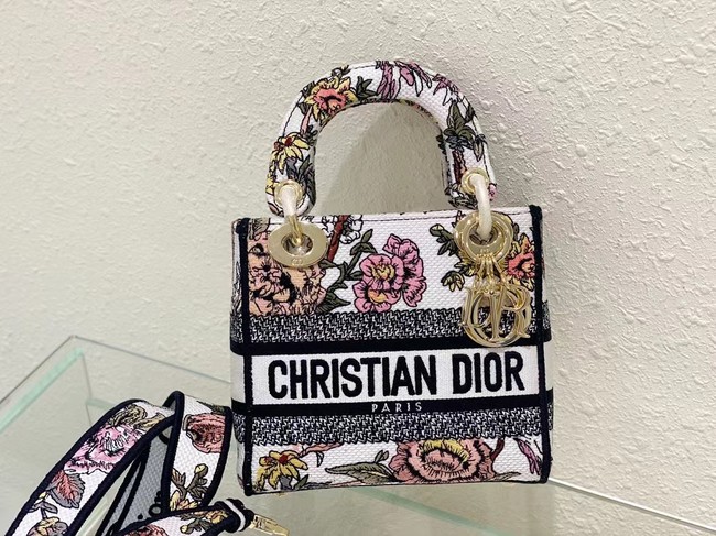 DIOR MINI LADY D-LITE BAG Embroidery M0500BZ-1