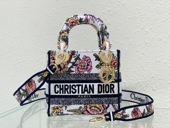 DIOR MINI LADY D-LITE BAG Embroidery M0500BZ-1