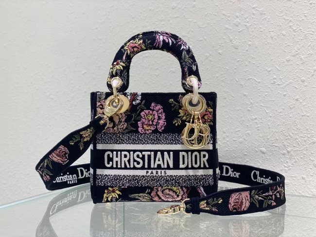 DIOR MINI LADY D-LITE BAG Embroidery M0500BZ-4