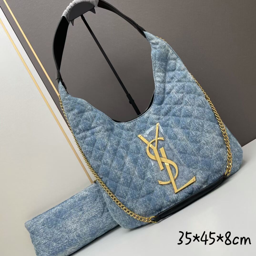 SAINT LAURENT SHOPPING Denim bag Y203434 light blue