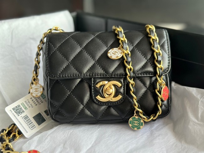 CHANEL MINI FLAP BAG AS3736 black