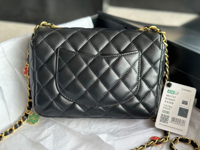 CHANEL MINI FLAP BAG AS3737 black