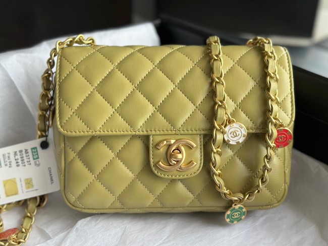 CHANEL MINI FLAP BAG AS3737 lemon