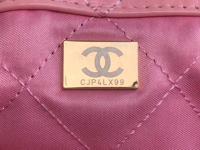 LARGE BACK PACK CHANEL 22 AS3313 LIGHT PINK&GOLD