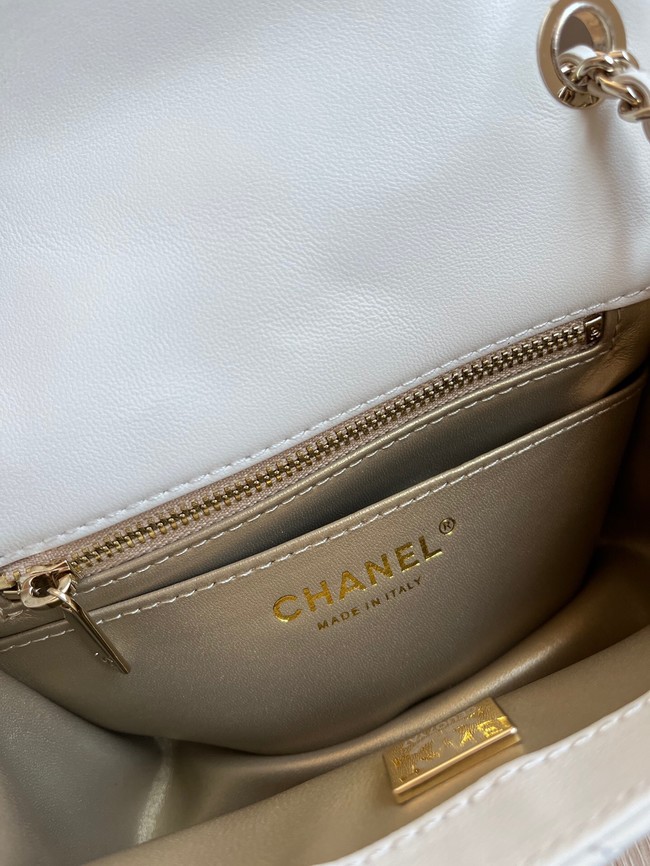 CHANEL MINI FLAP BAG AS1786 white