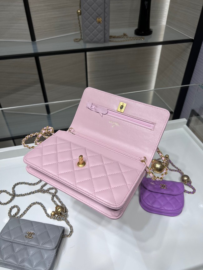 CHANEL WALLET ON CHAIN AP1450 pink