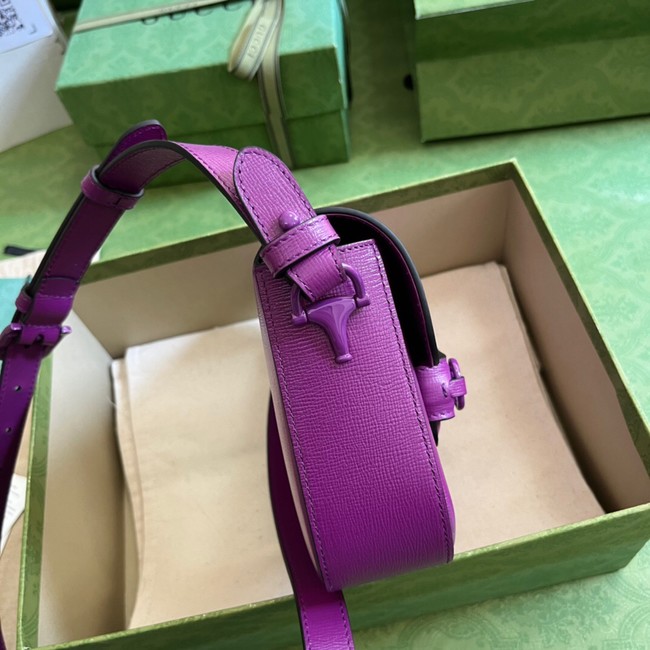 Gucci Horsebit 1955 small shoulder bag 726226 Purple