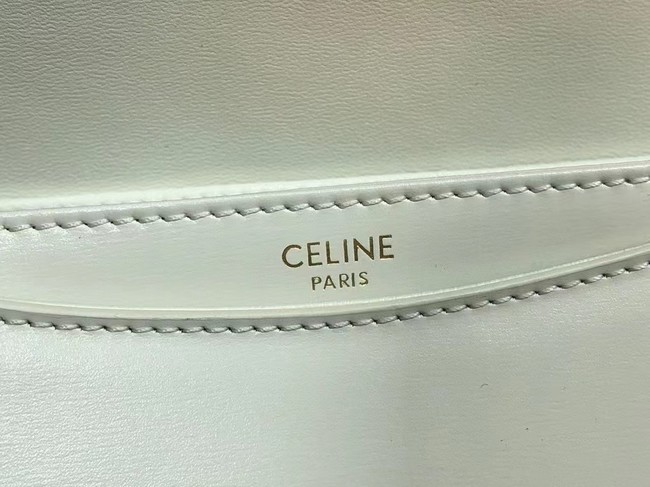 Celine TEEN BESACE TRIOMPHE IN SHINY CALFSKIN 110413 white