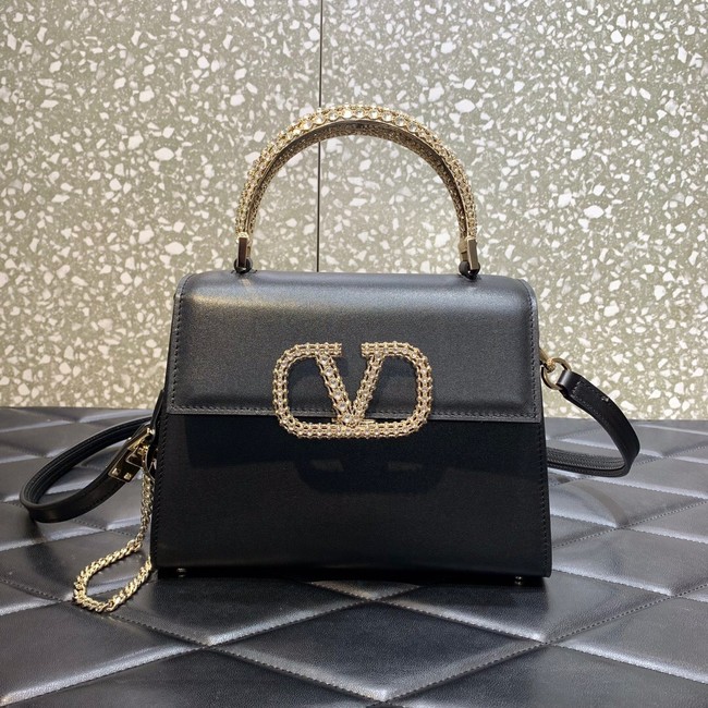 VALENTINO VSLING SMALL LOCO imitation crystal shoulder bag WB0F53NQ black