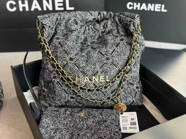 CHANEL 22 HANDBAG AS3261 gray