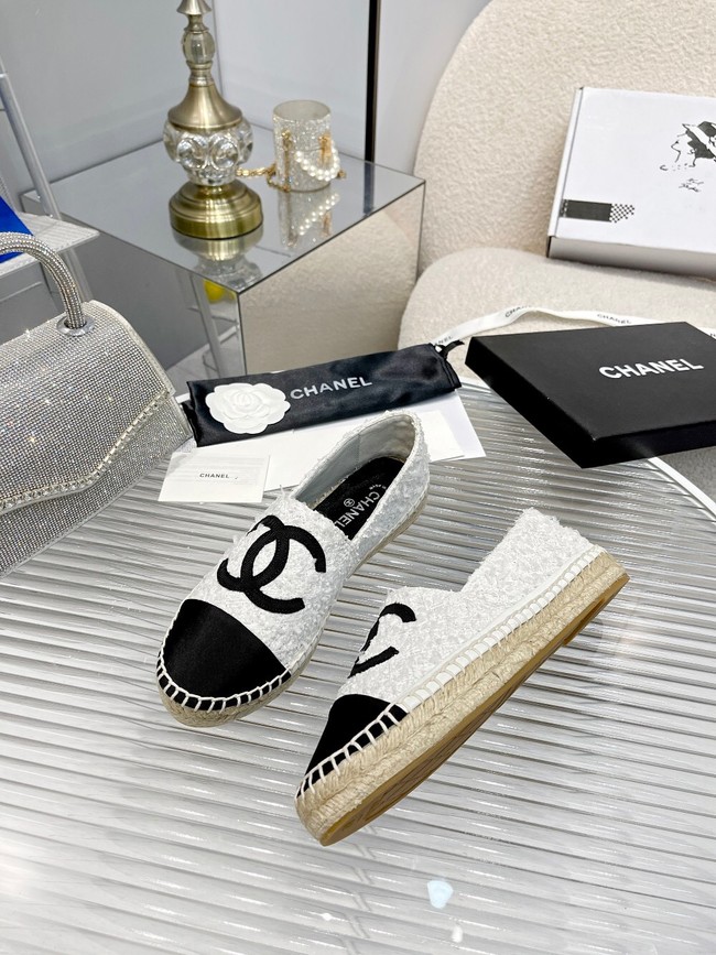 Chanel ESPADRILLES Cotton Tweed & Grosgrain 91982-5