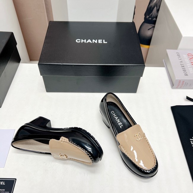 Chanel Calfskin LOAFERS heel height 4.5CM 91991-1