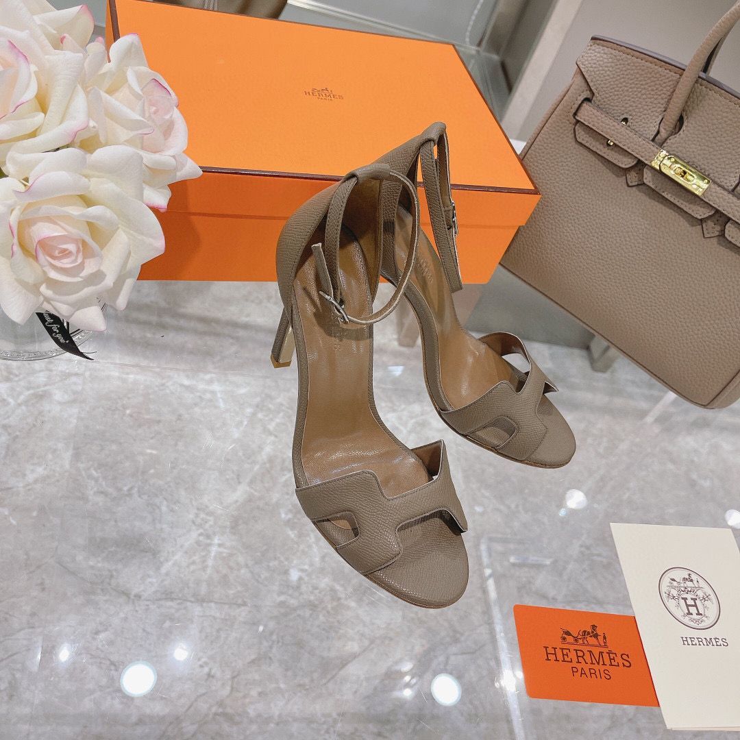 Hermes SANDAL Shoes HMS72301 Elephant Gray