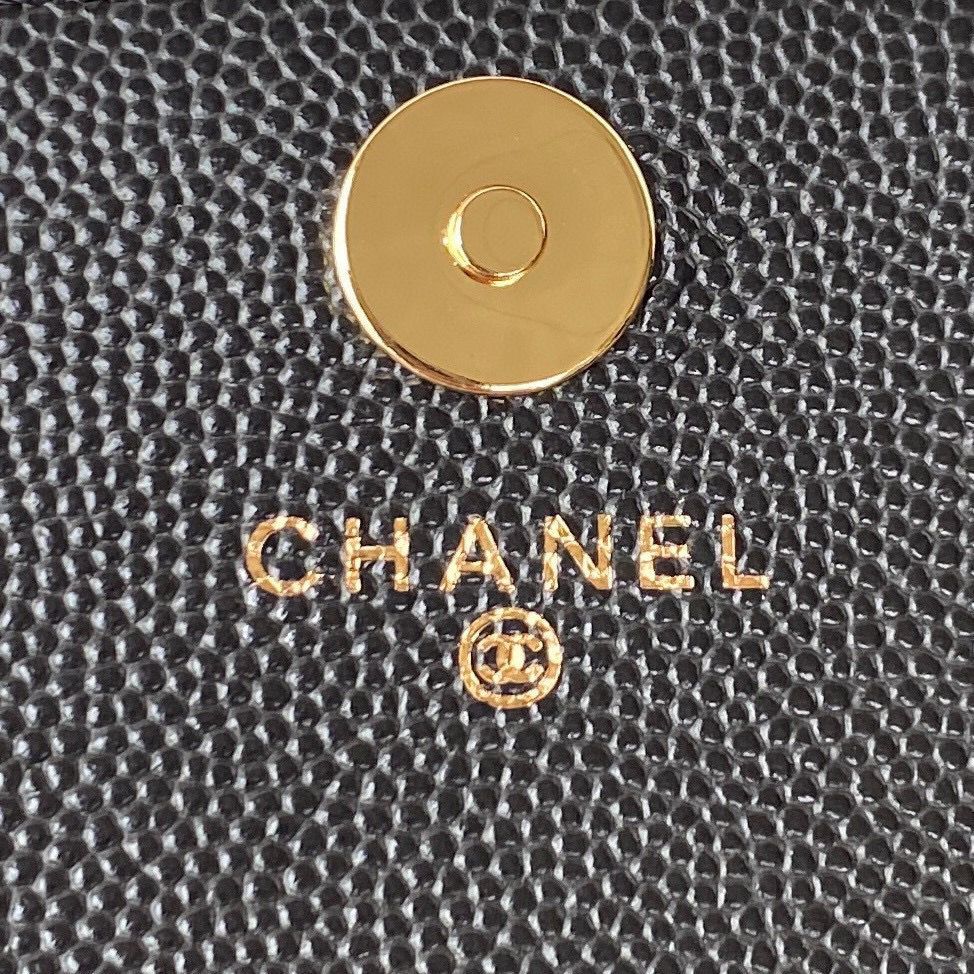 Chanel Original Caviar Leather Mini Clutch with Chain Bag AP3008 Black