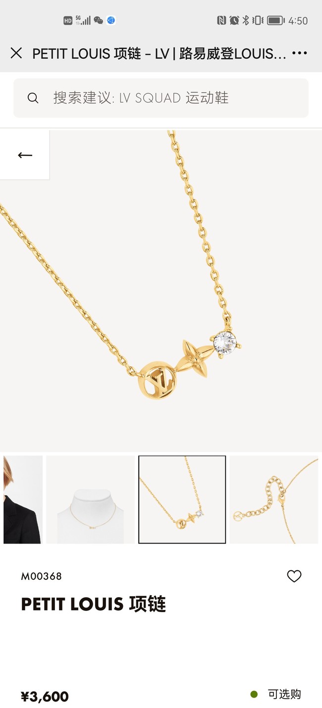 Louis Vuitton Necklace CE10917