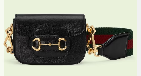 Gucci Horsebit 1955 strap wallet 699760 Black