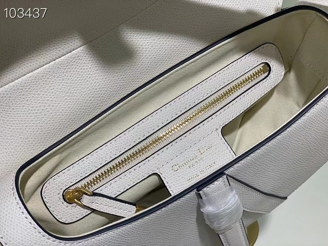 DIOR SADDLE BAG WITH STRAP Grained Calfskin M0455C Latte