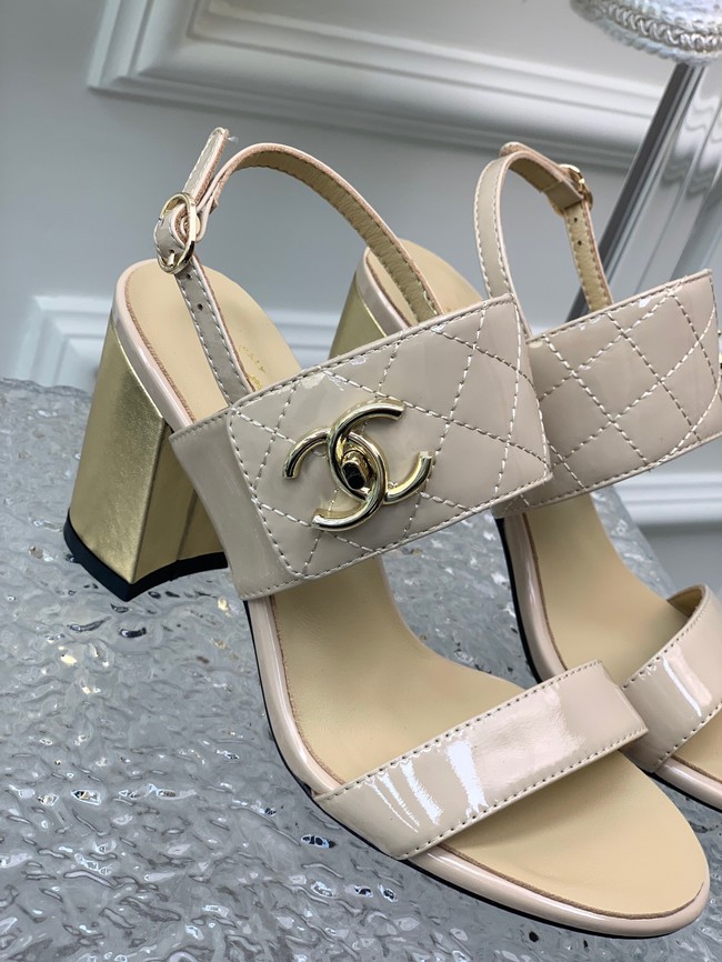 Chanel sandal heel height 8CM 92136-3