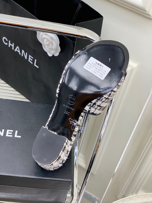 Chanel slippers heel height 5CM 92141-3