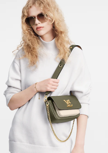 Louis Vuitton LOCKME TENDER M58554 Light Khaki Green