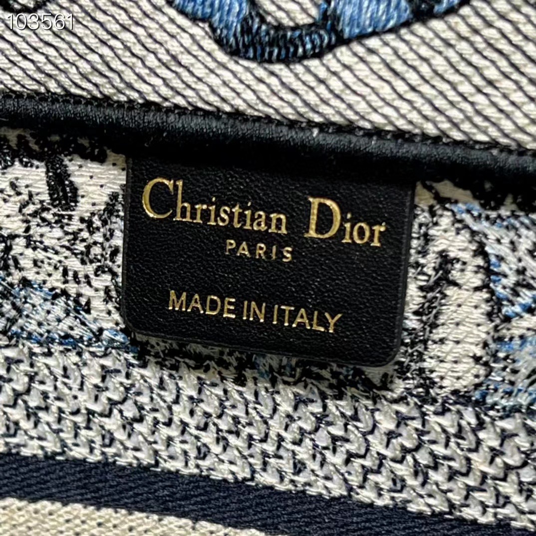 SMALL DIOR BOOK TOTE Embroidery M1265ZC