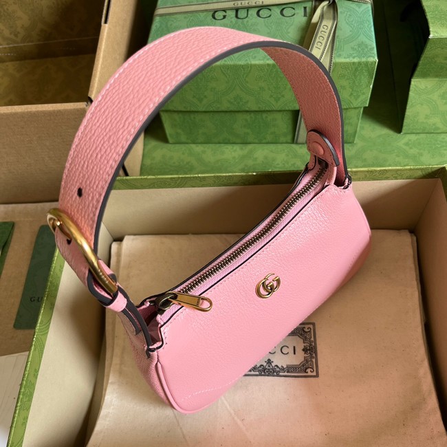 Gucci Aphrodite shoulder bag with Double G 739076 pink