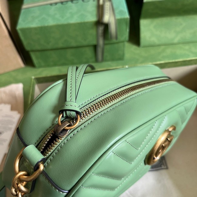 Gucci GG Marmont matelasse shoulder bag 447632 Sage green