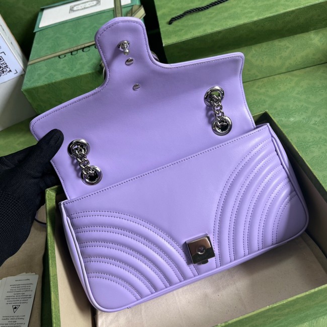 Gucci GG Marmont small shoulder bag 443497 Lilac