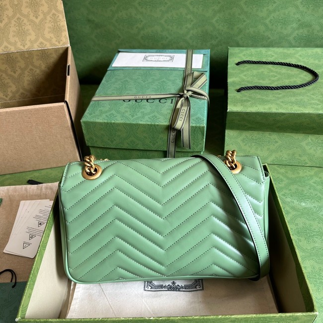 Gucci GG Marmont small shoulder bag 443497 Sage green