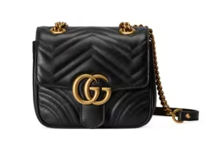 Gucci GG Marmont mini shoulder bag 739682 black